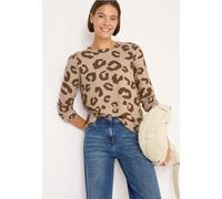 Cecil Femme T-shirt léopard tout doux in Beige, Gr: XL