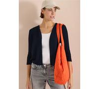 Cecil Femme Veste ouverte en maille ajourée à manches 3/4 in Bleu, Gr: S