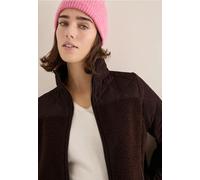Cecil Femme Veste Teddy avec détails piqués in Marron, Gr: XL