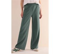 Cecil Femme Wide Leg Pantalon structuré in Vert, Gr: XXL