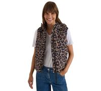 Cecil Gilet matelassé avec capuche et poches Creamy Moka M