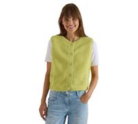 Cecil Gilet Teddy avec détails softshell, vert citrine, taille XL