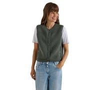 Cecil Gilet Teddy avec détails softshell, vert olive séché, taille XXL