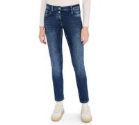 Cecil Jean Slim fit Mid Bleu usé délavé 34