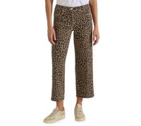 Cecil Jean Taille Haute à Jambe Large avec Motif Lion Creamy Mocha 31
