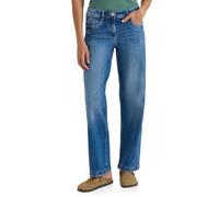 Cecil Jean Taille Haute Jambe Large Coupe Ample Bleu Moyen délavé 36
