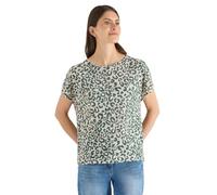 Cecil Leo Macadamia T-Shirt Aspect Lin Beige Taille XS