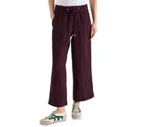 Cecil Lin Mix Pantalon Large à Jambes Larges Bordeaux Taille XL