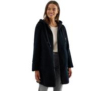 Cecil 1005388 Manteau en Peluche avec Capuche, Bleu Marine, XXL Femmes