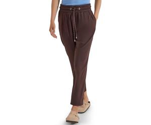 Cecil Pantalon mi-Taille Slim Coupe Ample Marron Cacao XS