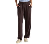Cecil Pantalon Taille Haute Coupe Droite Marron Cacao XL