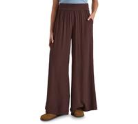 Cecil Pantalon Taille Haute Large en Coupe Ample Marron Cacao XL