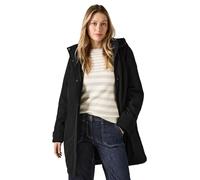 Cecil Parka pour femme avec capuche amovible, Noir, XL