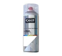 Cecil Peinture Aérosol Professionnel PA RAL - Blanc Satin (RAL 9016) 0,4 L