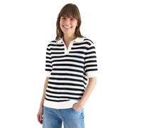 Cecil Polo en Maille rayée Universel Bleu XXL