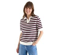 Cecil Polo rayé en Maille Sweet Grape Red L