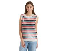 Cecil Pull à col Rond et Rayures - Sable Brut - Beige - XS