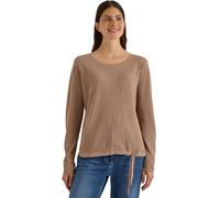 Cecil Pull à col Rond et Structure Creamy Moka Melange L