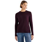 Cecil 3015559 Pull avec détails structurés, Rouge Eggplant, XL Femme
