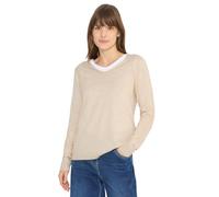 Cecil Pull Basique Egg Beige mélangé XL