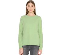 Cecil Pull Doux de Couleur Unie en Bambou Vert mélangé M