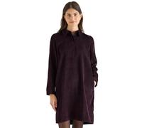 Cecil Robe en Velours côtelé de Couleur Unie Eggplant Red S