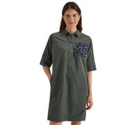 Cecil Robe en velours côtelé longueur genou avec poche poitrine Leo, Vert olive séché, S