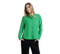 Cecil Solid Short Blouse Chemisier Court uni, Vert céleri, M Femme