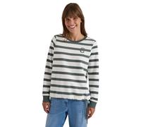 Cecil Sweat-Shirt à col Rond et Cordon de Serrage Dried Olive Green L