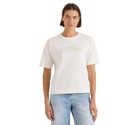 Cecil Sweat-Shirt à Manches Courtes avec Broderie Vanilla White M