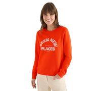 Cecil Sweat-Shirt brodé Cherry Tomato Orange L