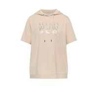 Cecil Sweat à Capuche avec Inscription Wording Pearl Beige S