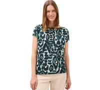 Cecil 3227479 T-Shirt à Motifs, Encre Verte, S Femmes