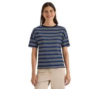 Cecil T-Shirt à Rayures Multicolores Urban Dark Blue XS