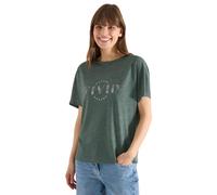 Cecil T-Shirt Aspect Lin avec imprimé Just Kaki L