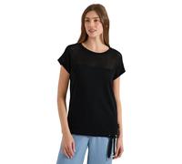 Cecil T-Shirt avec empiècement en Maille Noir XXL
