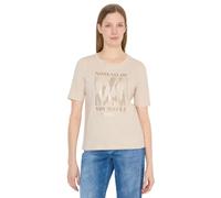Cecil T-Shirt avec imprimé sur Le Devant Pearl Beige XXL
