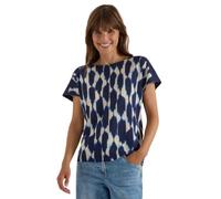 Cecil T-Shirt avec mélange de Structures et imprimé Urban Dark Blue S