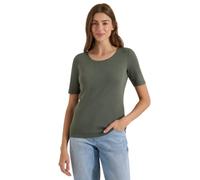 T-shirt basique à col rond en couleur unie