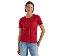 Cecil T-Shirt Basique à col Rond Rouge tamarillo L