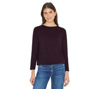 Cecil T-Shirt de Couleur Unie Eggplant Red L