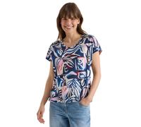 Cecil T-Shirt imprimé avec détails en Dentelle Universel Bleu L