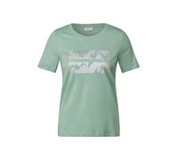 CECIL T-shirt jade / argent, Taille XS