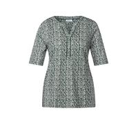 CECIL T-shirt kaki / blanc, Taille S