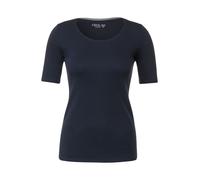 Cecil T-Shirt B317515 Basique en coton Bleu universel XS Femme