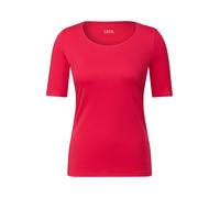 Cecil 3116304 T-Shirt de Couleur Unie, Rouge Pomme glacé, XS Femmes
