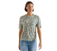 Cecil T-Shirt Léo Aspect Lin Macadamia Beige XS