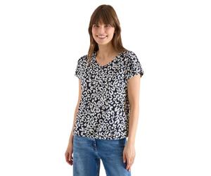 Cecil T-Shirt Leo avec détails en Dentelle Urbain Bleu foncé XXL