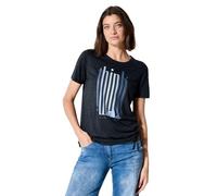 Cecil T-Shirt pour Femme, Bleu Universel, S