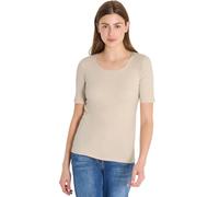 Cecil T-Shirt uni pour Femme, Beige nacré, M